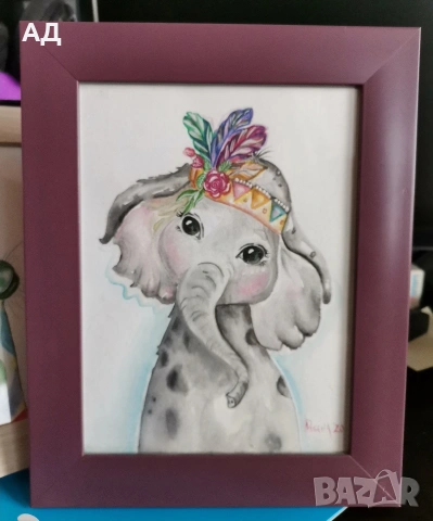 Картини акварел за детската стая , снимка 10 - Картини - 33987172