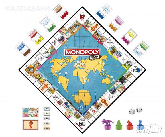 Монополи - Околосветско пътешествие F4007, снимка 3 - Игри и пъзели - 38927893