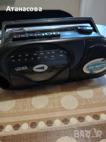 Радиокасетофон Suzika, снимка 3 - Радиокасетофони, транзистори - 51760654