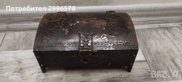 Винтич метална кутия за бижута (ретро/ стара/ vintage) 