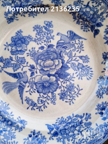 Чинии Gustavsberg „Fasan“ 1880–1925 г, снимка 8 - Антикварни и старинни предмети - 52562525