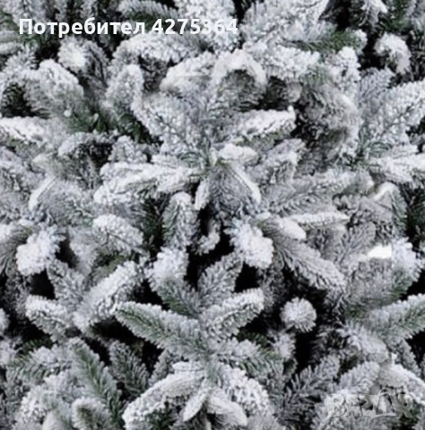 Изкуствена елха K r i n g Melbourne,  Цялата заснежена с метална стойка., снимка 14 - Декорация за дома - 52218918