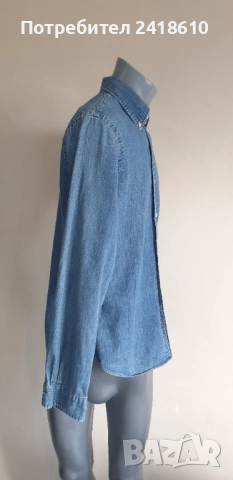 POLO Ralph Lauren Slim Fit Cotton Mens Size M ОРИГИНАЛ! Мъжка Дънкова Риза!, снимка 8 - Ризи - 52335034