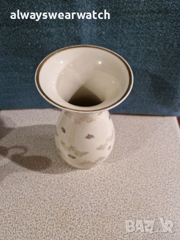 Декоративна порцеланова ваза със златни орнаменти BAVARIA - Ръчна изработка, снимка 4 - Вази - 38782155