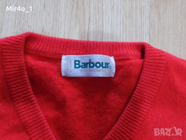 пуловер barbour блуза фанела поло горнище мъжки вълнен оригинален XL, снимка 3 - Пуловери - 40071770