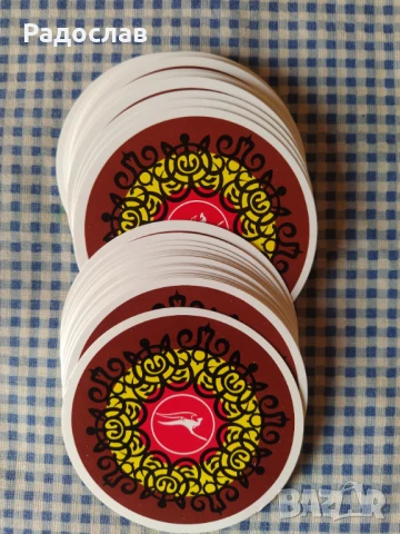 стари кръгли карти за игра , снимка 3 - Карти за игра - 50813313