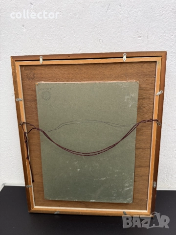 Ръчно изработена картина / музайка от полускъпоценни камъни. №7546, снимка 7 - Антикварни и старинни предмети - 52219975