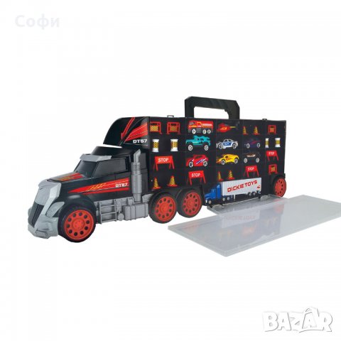 Камион Dickie Toys с дръжка за пренасяне с включени превозни средства, снимка 3 - Коли, камиони, мотори, писти - 32356727