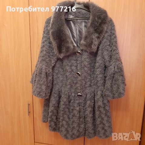 Дамско ефектно палтенце, снимка 2 - Якета - 43463533