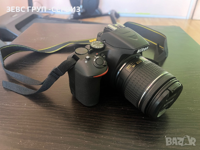 Фотоапарат DSLR Nikon D3500, 24.2MP, Черен + Обектив AF-P 18-55 мм VR, снимка 4 - Фотоапарати - 44882163