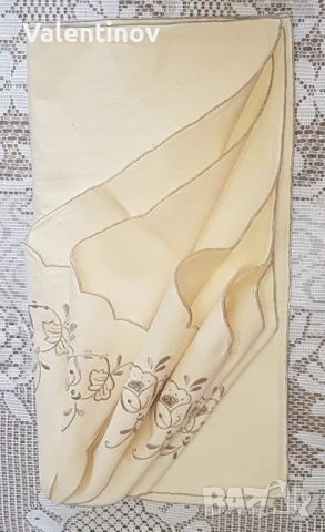 Комплект от шест стапинни салфетки- лен/ памук