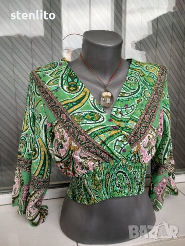 Нова дамска блуза Amisu размер S, снимка 8 - Блузи с дълъг ръкав и пуловери - 43180241