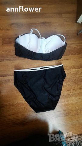Голям бански черно и бяло, снимка 13 - Бански костюми - 33579131