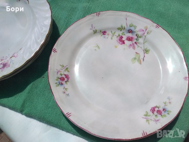 Български порцелан чинии плитки, снимка 6 - Чинии - 33061506