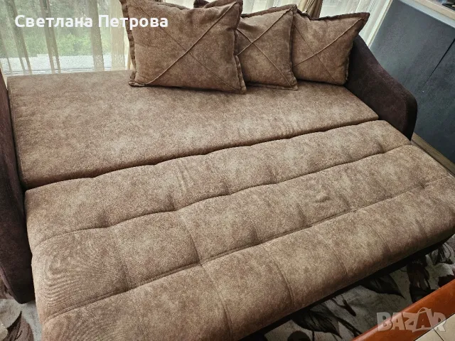 диван с функция сън, снимка 4 - Дивани и мека мебел - 50201178