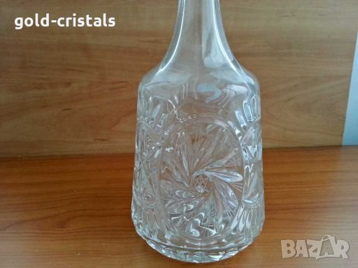 Кристална гарафа, снимка 4 - Антикварни и старинни предмети - 28429107