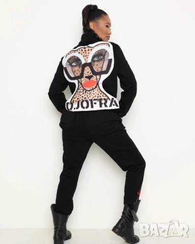  Черен цял гащеризон Djofra one size/S/M/, снимка 2 - Гащеризони - 51001261