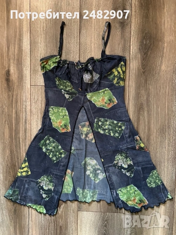 Ефектен дамски потник - тюл, снимка 3 - Корсети, бюстиета, топове - 53403101