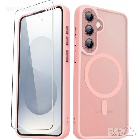 Матов MAGSAFE Кейс за Samsung Galaxy S25+ Plus, снимка 2 - Калъфи, кейсове - 51792958