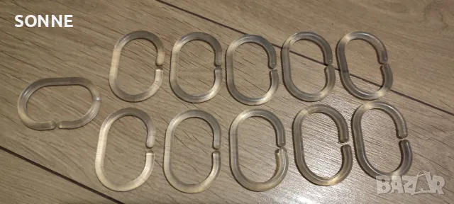 Кукички/халки за завеса за баня, снимка 5 - Пердета и завеси - 48558390