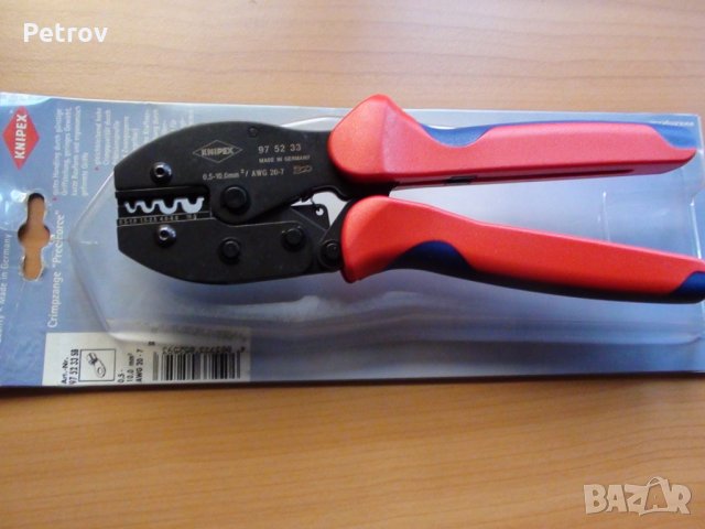 KNIPEX 97 52 33 SB "PreciForce" - Profi Crimp Клещи за кабелни обувки 0,5-10mm², от DEUTSCHLAND !!!, снимка 5 - Клещи - 26987712