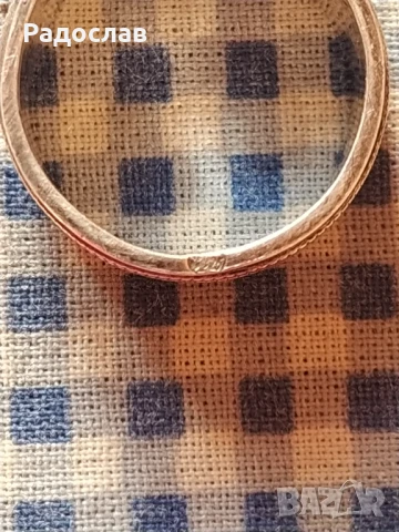 стар въртящ се сребърен пръстенн , снимка 4 - Пръстени - 51315042