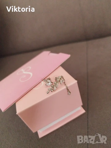 сребърни обеци , снимка 1