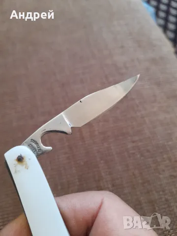 Стар джобен нож,ножка Lark, снимка 6 - Други ценни предмети - 47992020