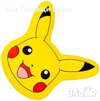 Новa Официална Pokémon възглавница Пикачу – мека и пухкава декоративна, снимка 2 - Възглавници - 51996222