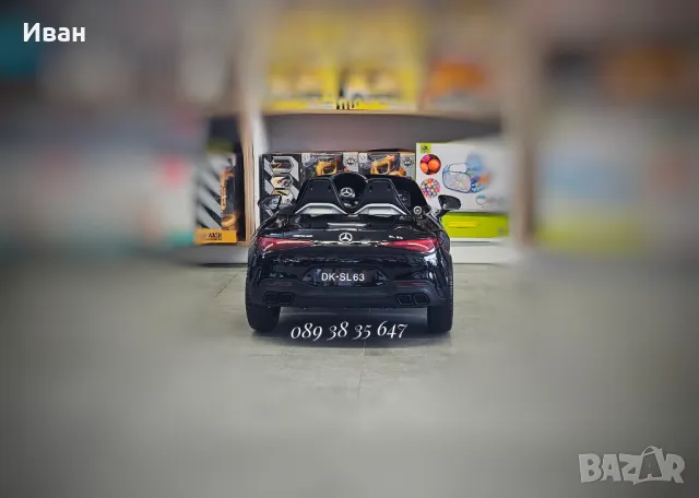 ТОП ЦЕНА!Акумулаторна кола Mercedes SL63 AMG с 12V батерия,EVA гуми,металик , снимка 9 - Коли, камиони, мотори, писти - 47023565
