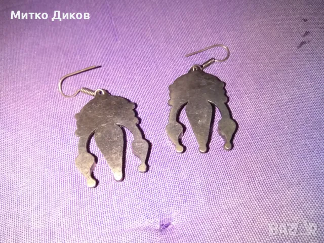 Обеци с непалски тибетски тюркоаз и коралови камъни Ръката на Фатима емайл нови, снимка 3 - Обеци - 49923608