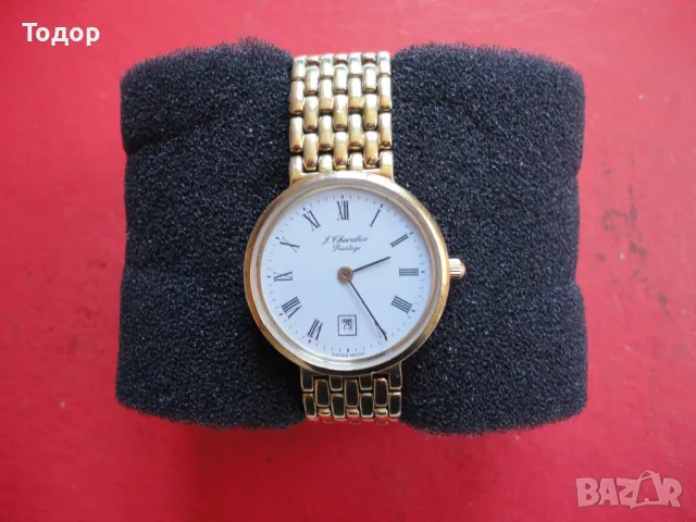 Позлатен швейцарски часовник  G Chevalier Prestige