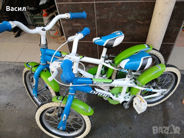 Детски велосипед Драг 14 и 16 цола, отлични, с минимални следи от употреба, снимка 4 - Велосипеди - 52214427