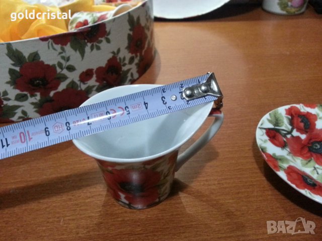 Български порцелан чаши за кафе, снимка 4 - Антикварни и старинни предмети - 43899535