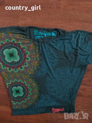 desigual - страхотна дамска тениска КАТО НОВА, снимка 3 - Тениски - 28812356