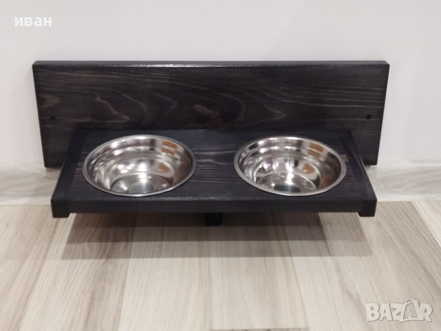 Поставка за храна/вода на стена, снимка 2 - За кучета - 42967548