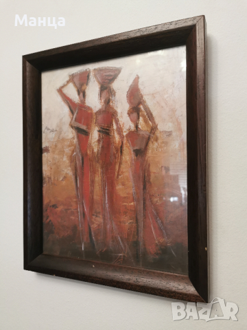 Африканска картина , снимка 2 - Картини - 36419344