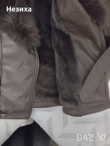 Елегантно кожено яке , снимка 2 - Якета - 53357383