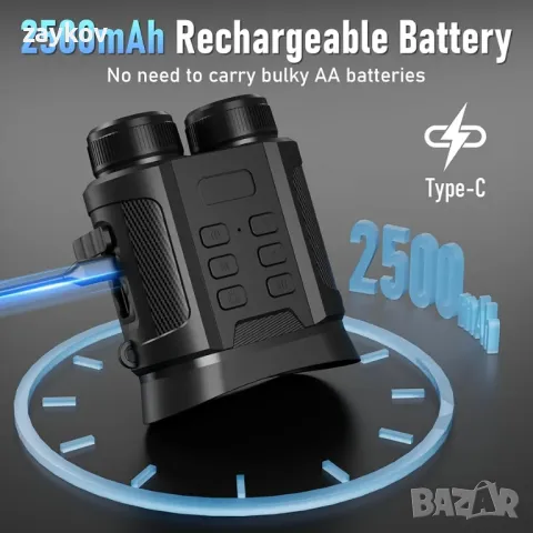 бинокъл за нощно виждане, 4K 48MP 2500mAh

, снимка 4 - Екипировка - 48468308