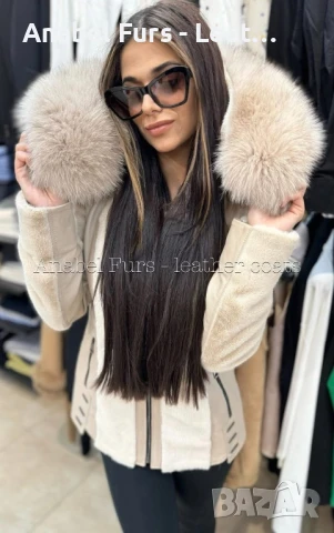 Дамски палта от кашмир, естествена кожа и естествен косъм, снимка 10 - Якета - 51347893