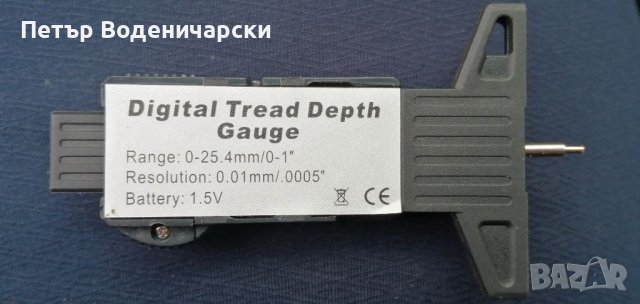Цифрови измервания на дълбочината на гумите LCD дисплей Калипер за измерване на дълбочината на проте, снимка 2 - Аксесоари и консумативи - 39050057