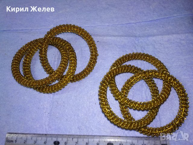 КРАСИВИ ДЕКОРАТИВНИ ЗЛАТИСТИ МЕТАЛНИ ГРИВНИЧКИ 26516, снимка 10 - Декорация за дома - 43589751