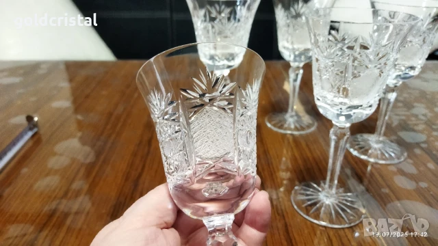 немски кристални чаши , снимка 5 - Антикварни и старинни предмети - 41500432