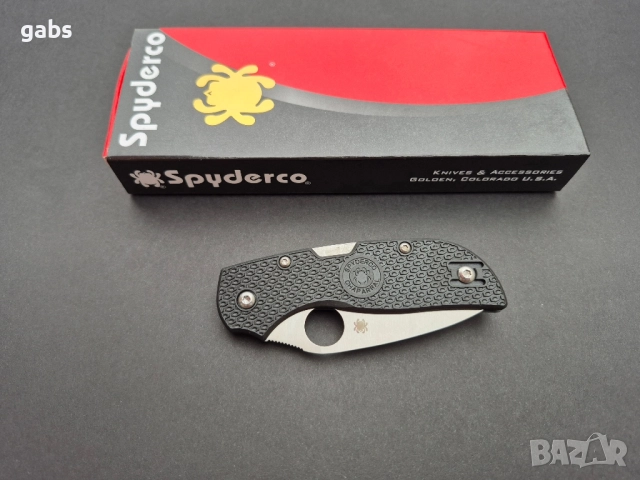 Сгъваем нож Spyderco Chaparral Lightweight Lockback C152PGY, снимка 4 - Ножове - 51886500