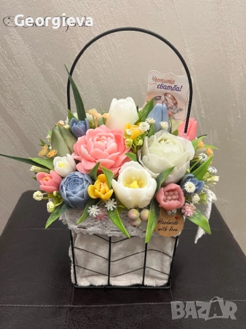 Ароматни сапунени цветя, снимка 12 - Изкуствени цветя - 52385567