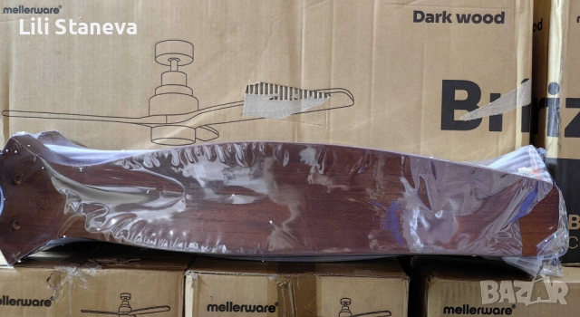 Таванен вентилатор с LED светлина -50% отстъпка -  Brizy Bright Ceiling Fan. , снимка 2 - Вентилатори - 51467184