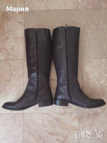 Дамски ботуши естествена кожа, снимка 4 - Дамски ботуши - 52139928