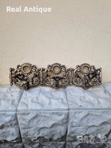 Прекрасна антикварна метална закачалка , снимка 2 - Антикварни и старинни предмети - 51155876