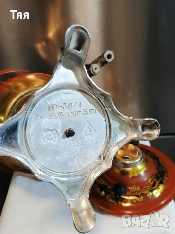 Руски самовар Хохлома , снимка 3 - Антикварни и старинни предмети - 53306277