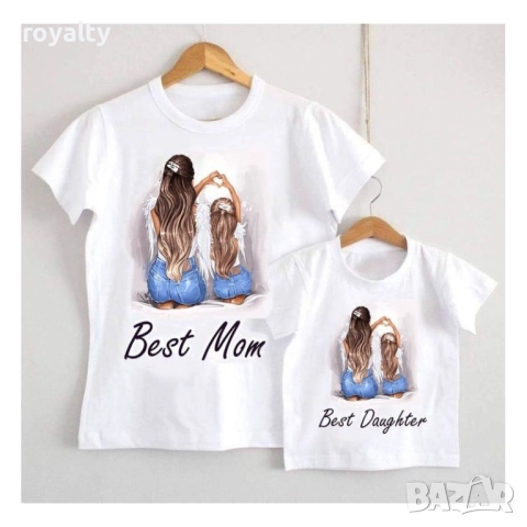 Комплект тениски за майка и дете